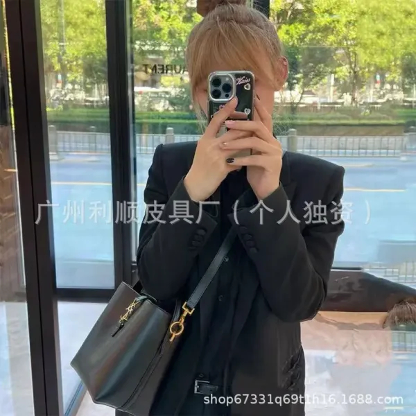 Saint Laurent Mini and Medium Niki Bucket Bag Black Handbags - 4