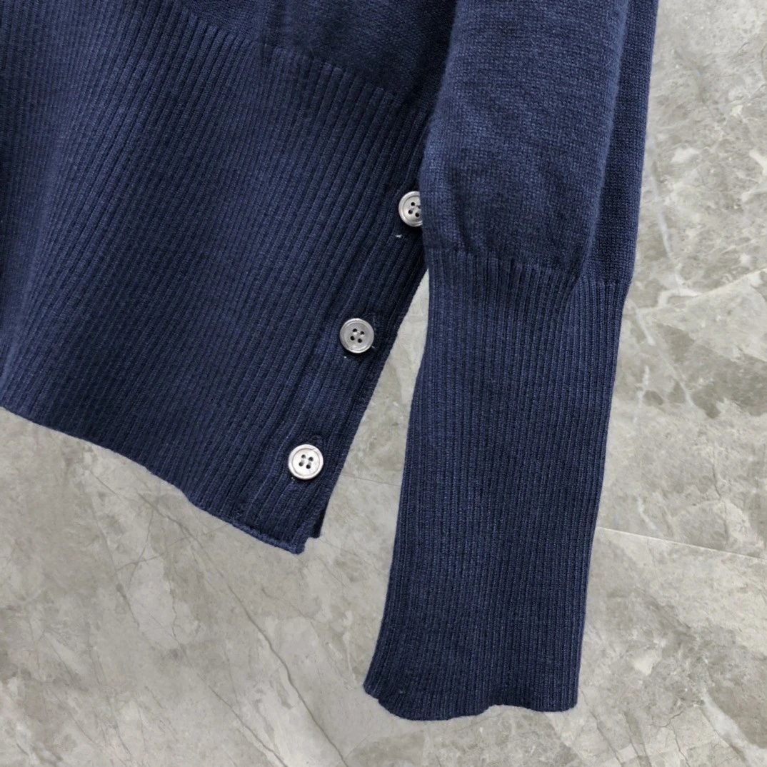 Thom Browne 4-Bar Stripe Crewneck Sweater Beige - 22