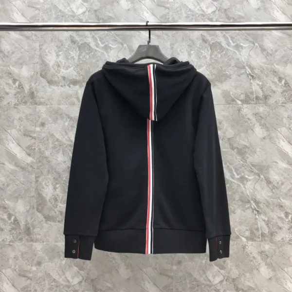 Thom Browne Classic Four-Bar Stripe Gray Sweatshirt - 30
