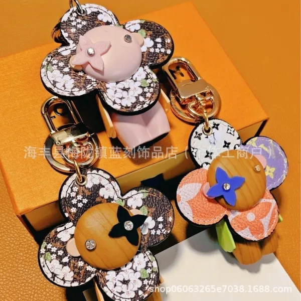 Louis Vuitton Monogram Sakura Flower Charm Keychain Multicolor - 2