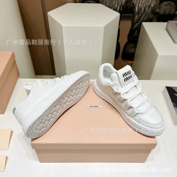 Miu Miu Archlight White Leather Sneakers - 11