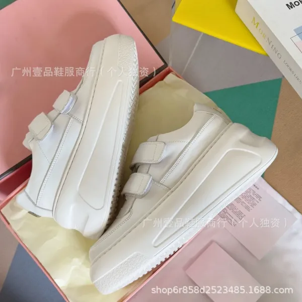 Stella McCartney Elyse Velcro White Chunky Sneakers - 12