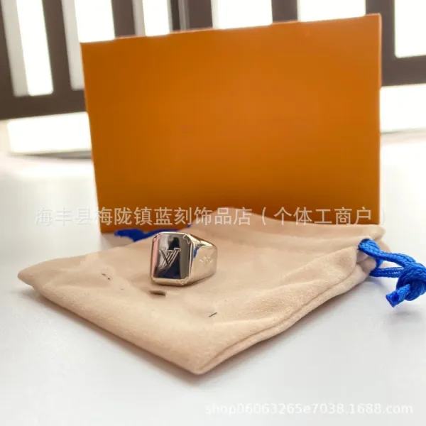 Louis Vuitton Monogram Cube Ring Gold and Silver Rings - 5