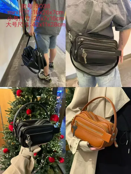 Balenciaga Hourglass Mini Black Leather Handbag - 4