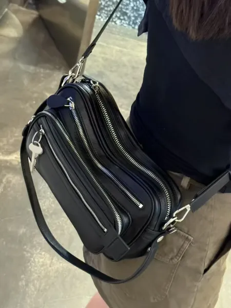 Balenciaga Hourglass Mini Black Leather Handbag - 10