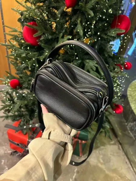 Balenciaga Hourglass Mini Black Leather Handbag - 16