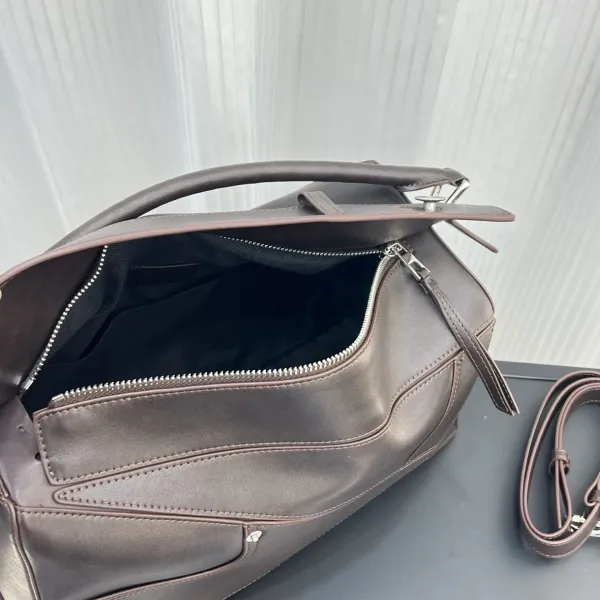 Loewe Puzzle Small Black Leather Handbag - 15