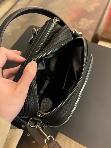 Balenciaga Hourglass Mini Black Leather Handbag - 19