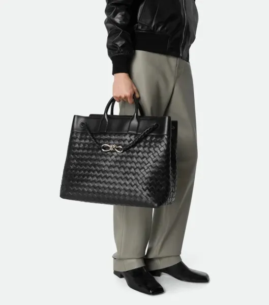 Bottega Veneta Cassette Tote Burgundy Woven Leather Handbag - 4