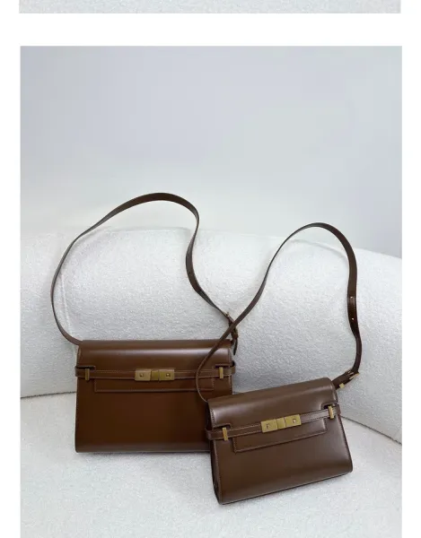 Saint Laurent Kate Medium Burgundy Leather Shoulder Bag - 16