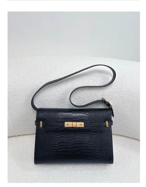Saint Laurent Kate Medium Burgundy Leather Shoulder Bag - 34