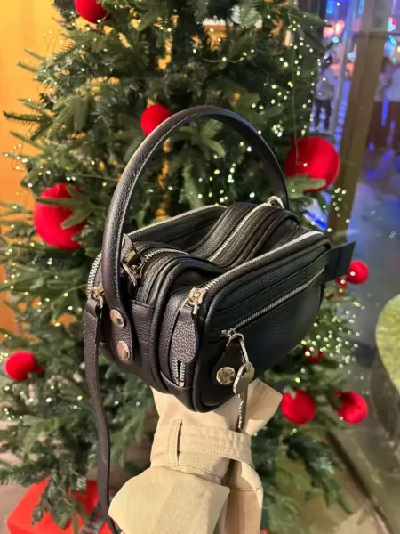 Balenciaga Hourglass Mini Black Leather Handbag - 15