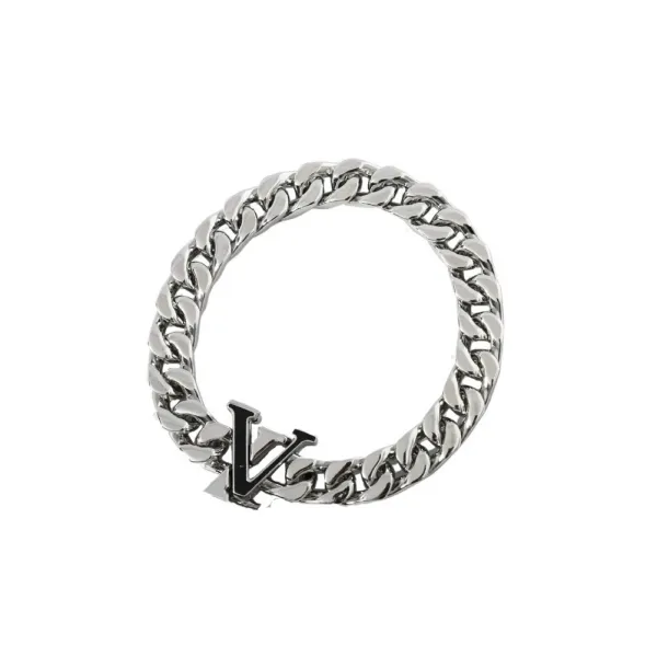 Silver Curb Chain Choker Necklace - 5