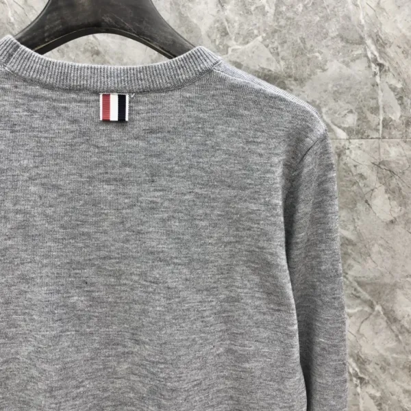 Thom Browne 4-Bar Stripe Navy Wool Sweater - 11