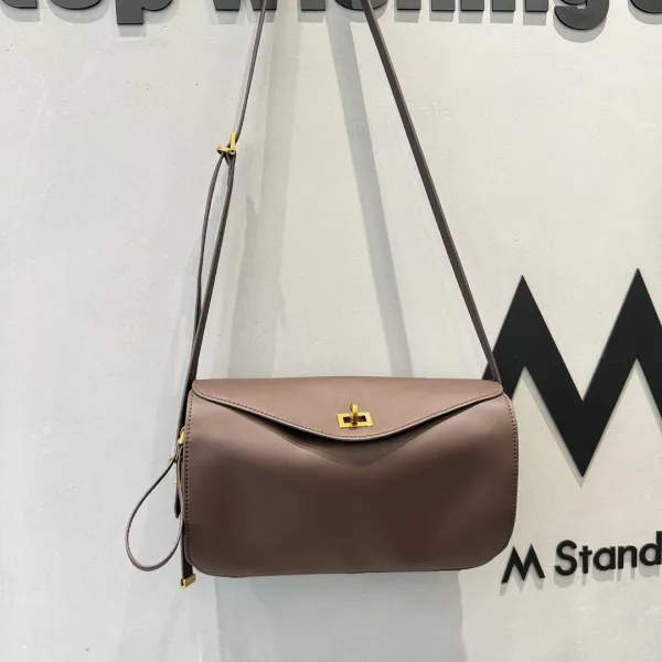 M Stand M Logo Crossbody Bag Mocha Brown - 1