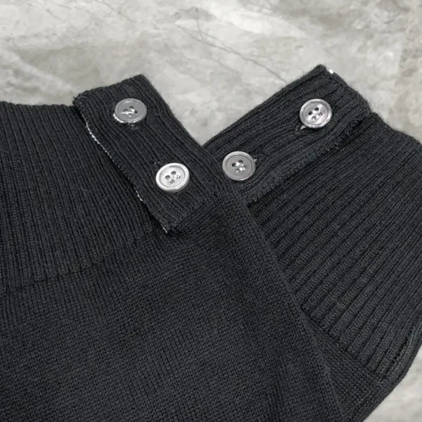 Thom Browne 4-Bar Stripe Navy Wool Sweater - 35