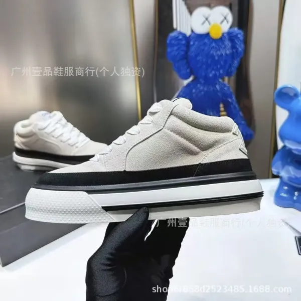 Off-White x KAWS Industrial Low Pink Suede Sneakers - 7