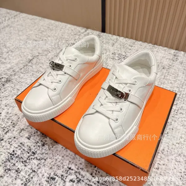Hermès Oran Sneakers White Leather Sneakers - 9