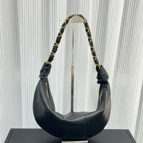Bottega Veneta The Pouch Hobo Bag Black - 14