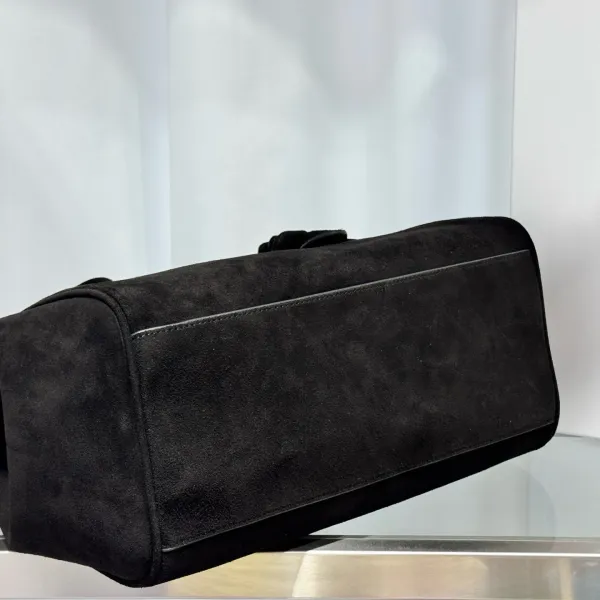 Jacquemus Le Chiquito Suede Black Handbag - 8
