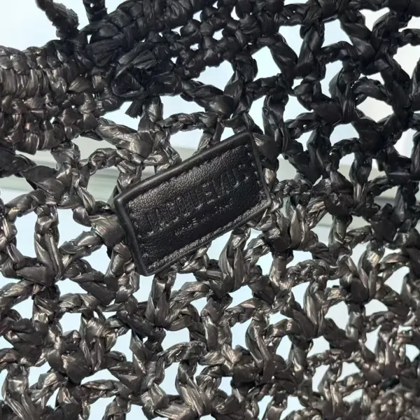 Bottega Veneta Cassette Crochet Black Handbag - 7