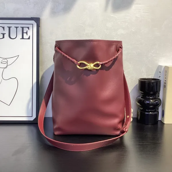 Bottega Veneta The Knot Bucket Bag Chocolate Brown Leather - 28