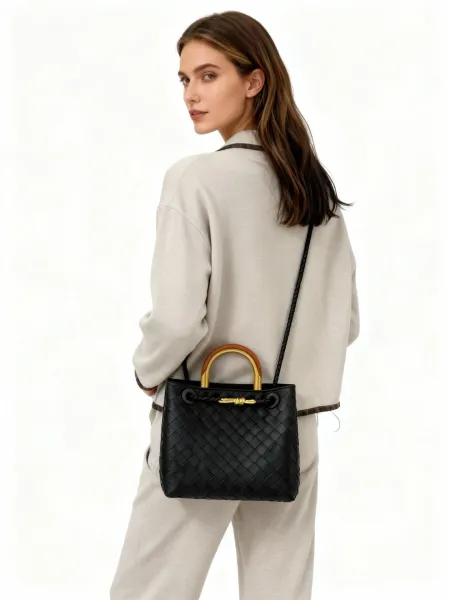 Bottega Veneta Cassette Mini Woven Tan Leather Handbag - 7