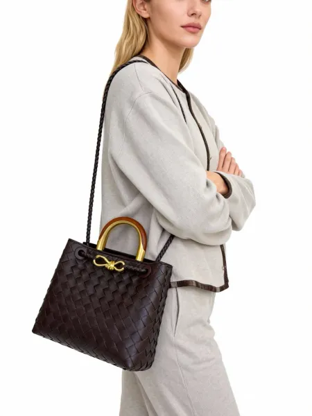 Bottega Veneta Cassette Mini Woven Tan Leather Handbag - 11