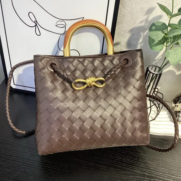 Bottega Veneta Cassette Mini Woven Tan Leather Handbag - 36