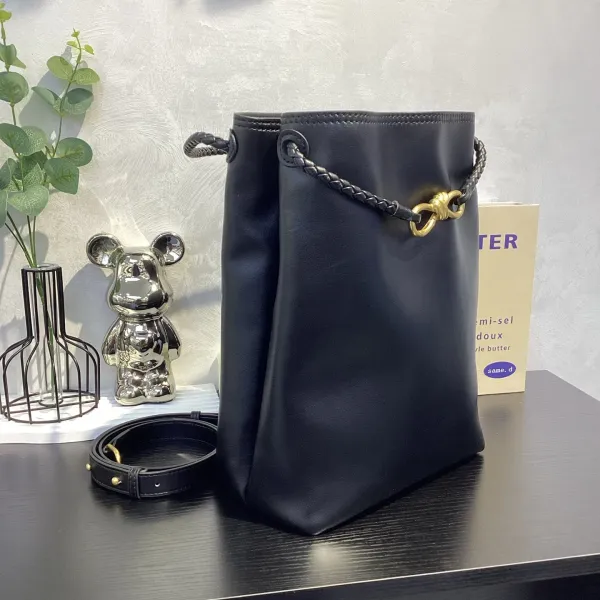 Bottega Veneta The Knot Bucket Bag Chocolate Brown Leather - 15