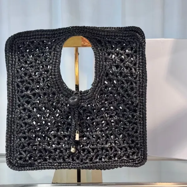Bottega Veneta Cassette Crochet Black Handbag - 4