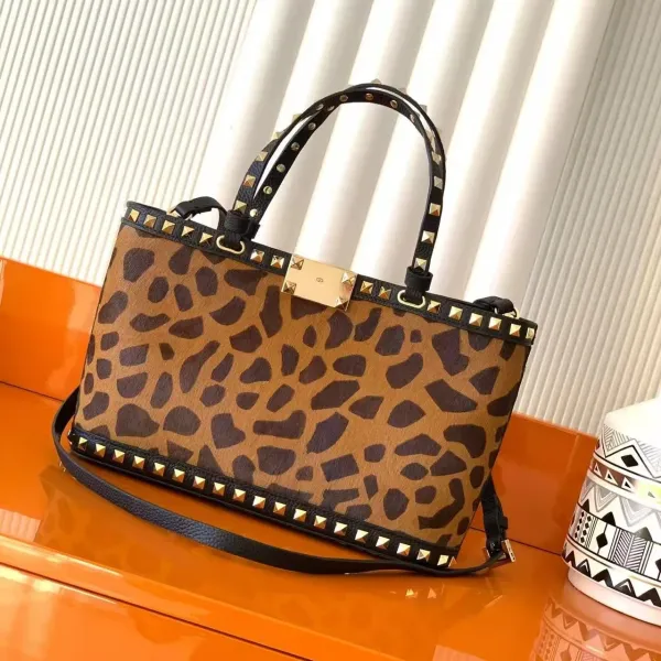 Valentino Rockstud Leopard Print Mini Shoulder Bag - 4