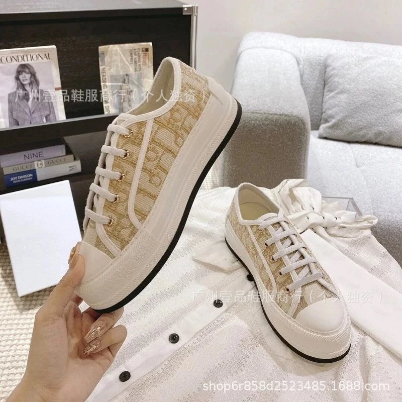 Dior B23 Oblique Pink Canvas Sneakers - 13