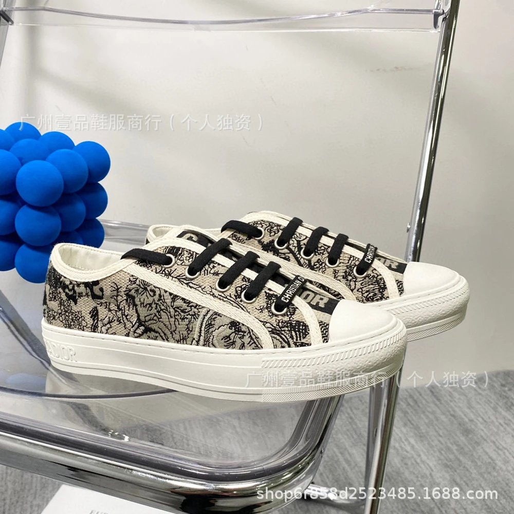 Dior B23 Oblique Pink Canvas Sneakers - 28