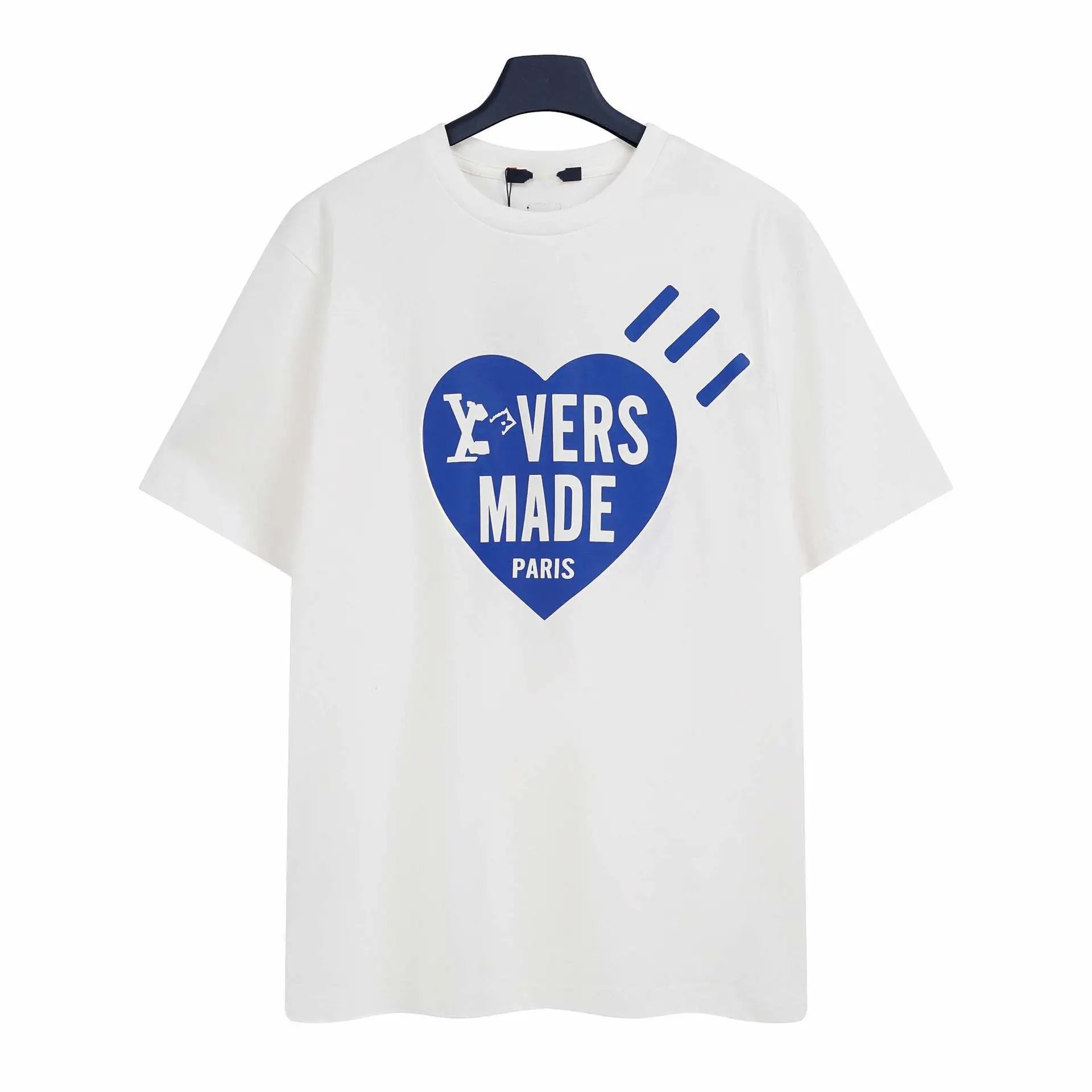 Louis Vuitton x Virgil Abloh 'LV Vers Made' Heart Print White T-Shirt - 1