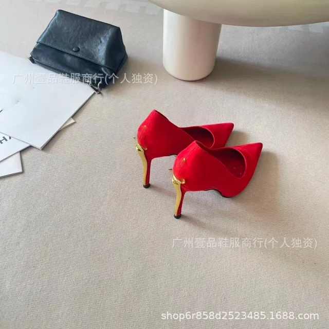 Unbranded High Heels Pointed-Toe Stiletto Pumps with Metal Sword Heel product detail image 17