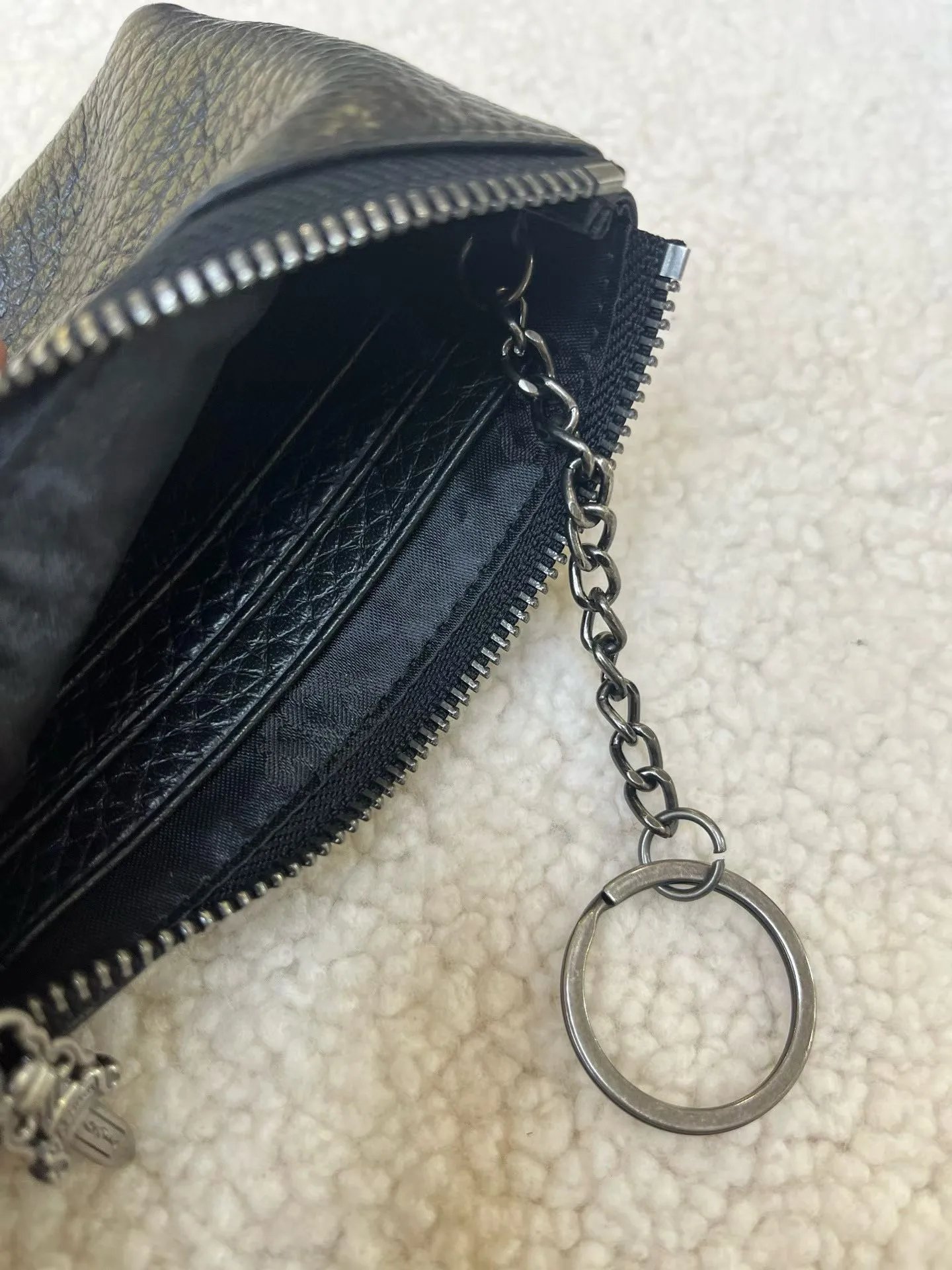 Philipp Plein Heart Embossed Coin Purse Black - 7