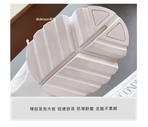 Off-White x Unknown Designer Chunky White Sneakers - 18