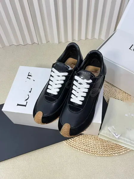 Loewe Puzzle Runner Beige Brown Suede Sneakers - 11