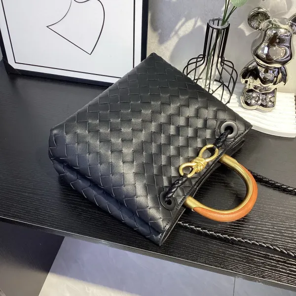 Bottega Veneta Cassette Mini Woven Tan Leather Handbag - 17