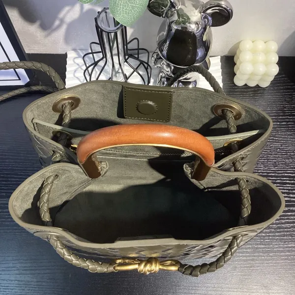 Bottega Veneta Cassette Mini Woven Tan Leather Handbag - 23