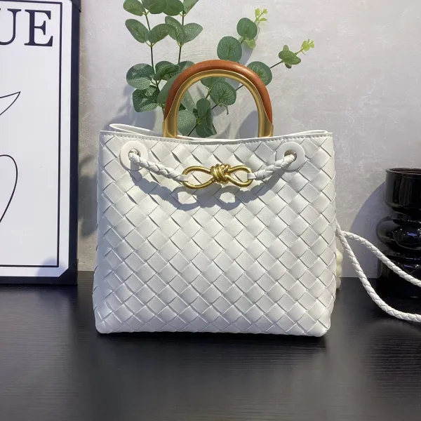 Bottega Veneta Cassette Mini Woven Tan Leather Handbag - 27
