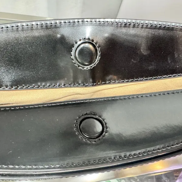 Jacquemus Le Chiquito Black Patent Leather Underarm Bag - 10