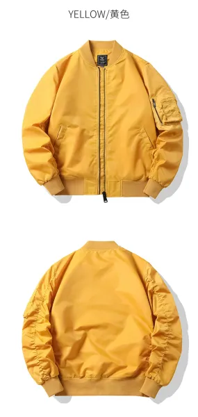 Custom MA-1 Bomber Jacket Burgundy Outerwear - 18