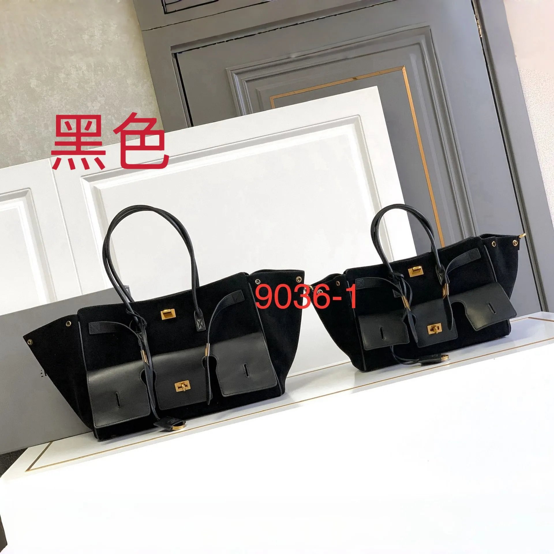 Celine Triomphe Tote Black Handbag