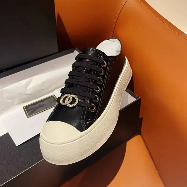Chanel Tweed CC Logo Platform Sneakers White - 18