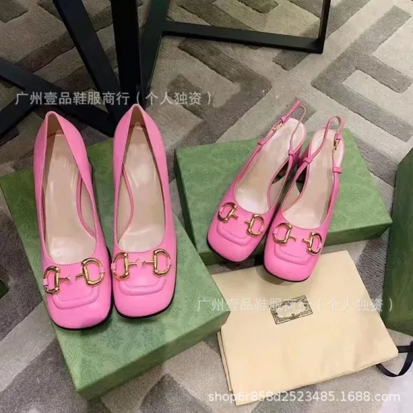 Gucci Horsebit Mary Jane Block Heel White Patent Leather Shoes - 12