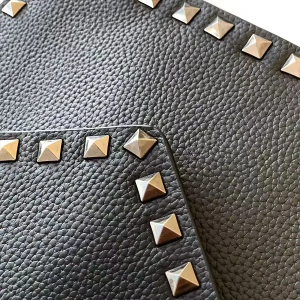 Valentino Rockstud Envelope Clutch Beige Wristlet - 11