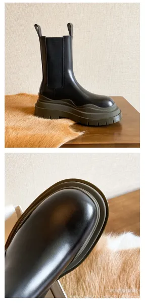 Off-White Chunky Chelsea Boots Lime Green Black Boots - 12