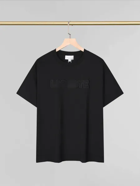 Lacoste Embossed Logo Black T-Shirt - 1